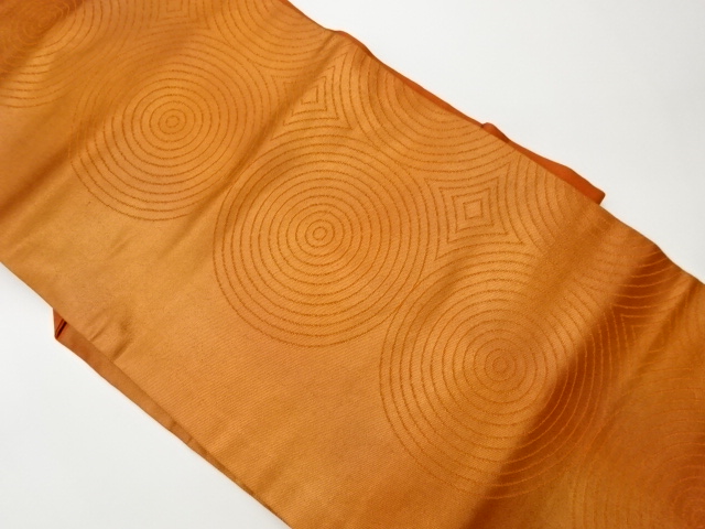JAPANESE KIMONO / VINTAGE NAGOYA OBI / WOVEN ROUNDEL & RHOMBUS